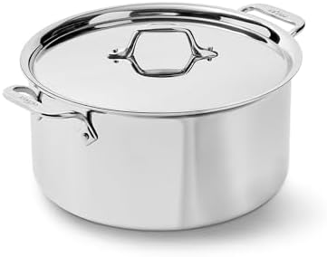 All-Clad D3 Stainless Steel 8 Qt Stockpot with Lid