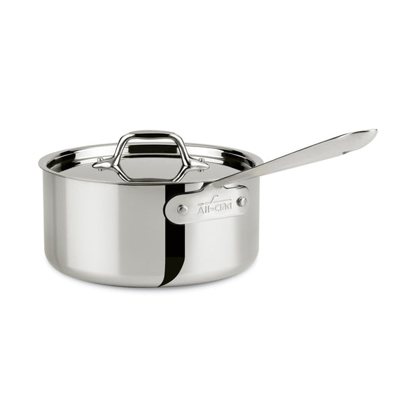 All-Clad D3 Stainless Steel 3 Qt Saucepan with Lid